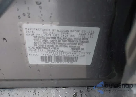 2025 Nissan Kicks Play S из США, поврежденный, VIN 3N1CP5BV4SL475920